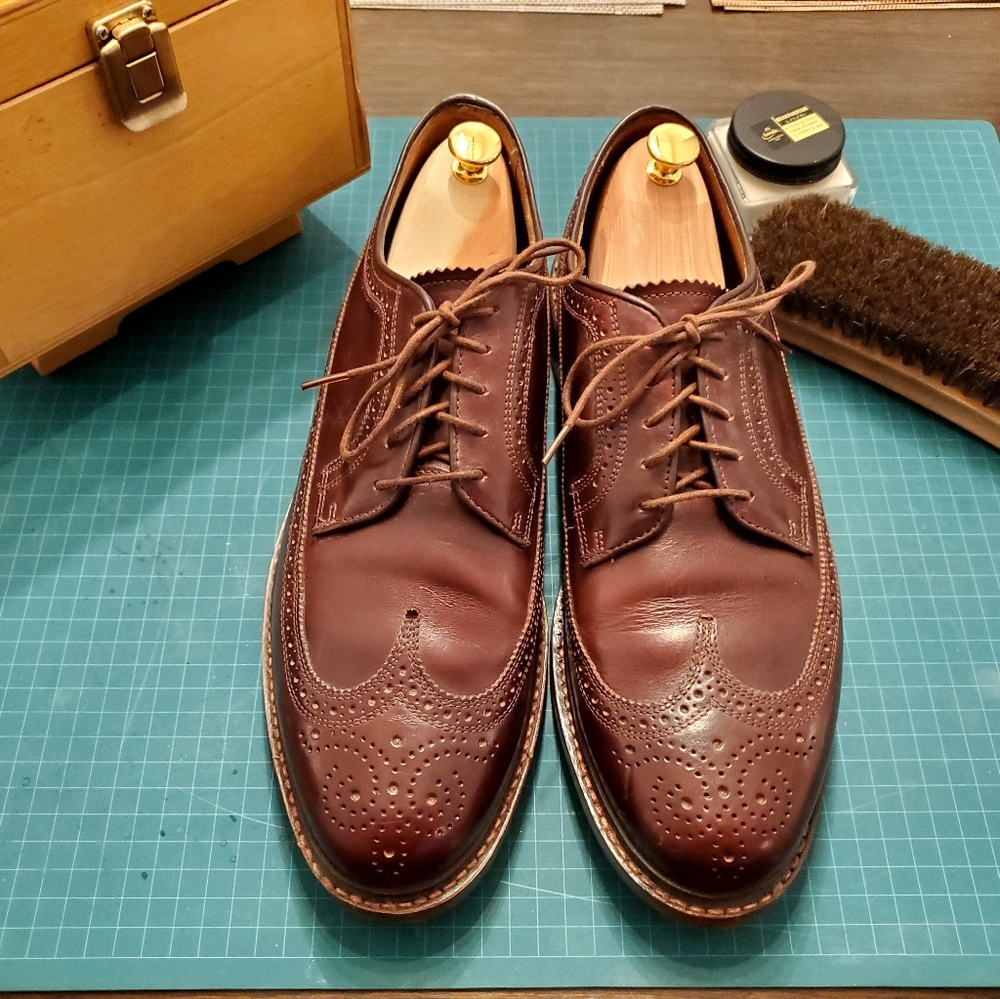 Florsheim - Goodyear Welted - BURGANDY Veblen long wing derby/blucher.
